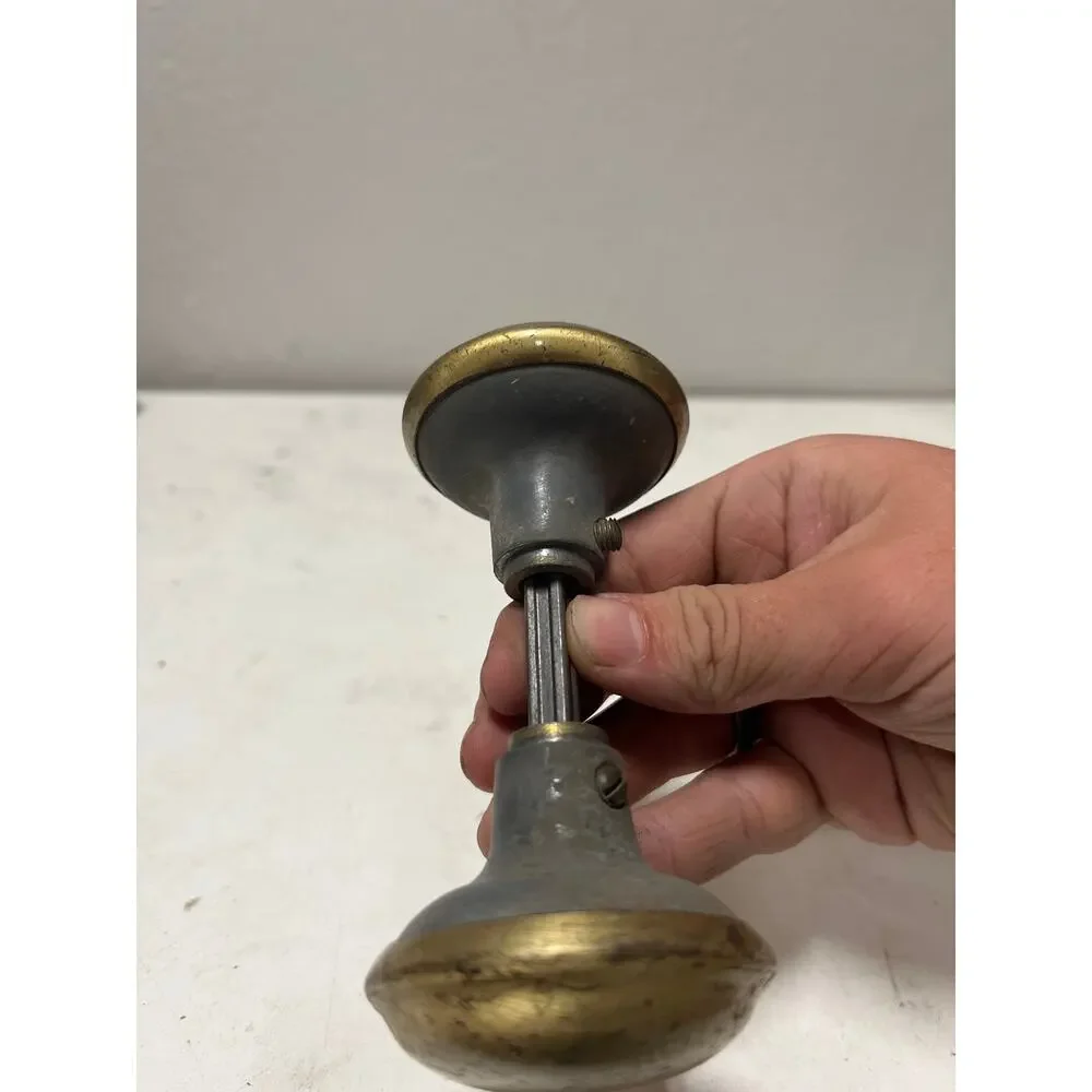 Vintage Brass steel Door Knob Architectural Salvage